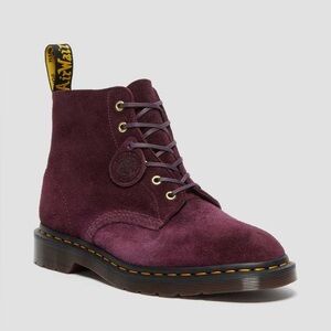 Dr. Martens 101 suede ankle boots Plum desert oasis suede purple lace up